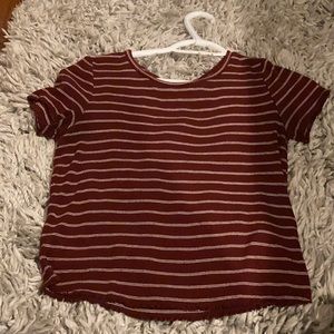 Garage Shirt, Deep Red and White, Size Medium